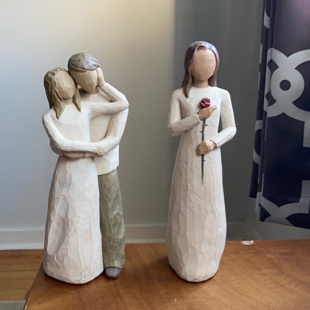 Willow tree “Love” figure and “Together” figure